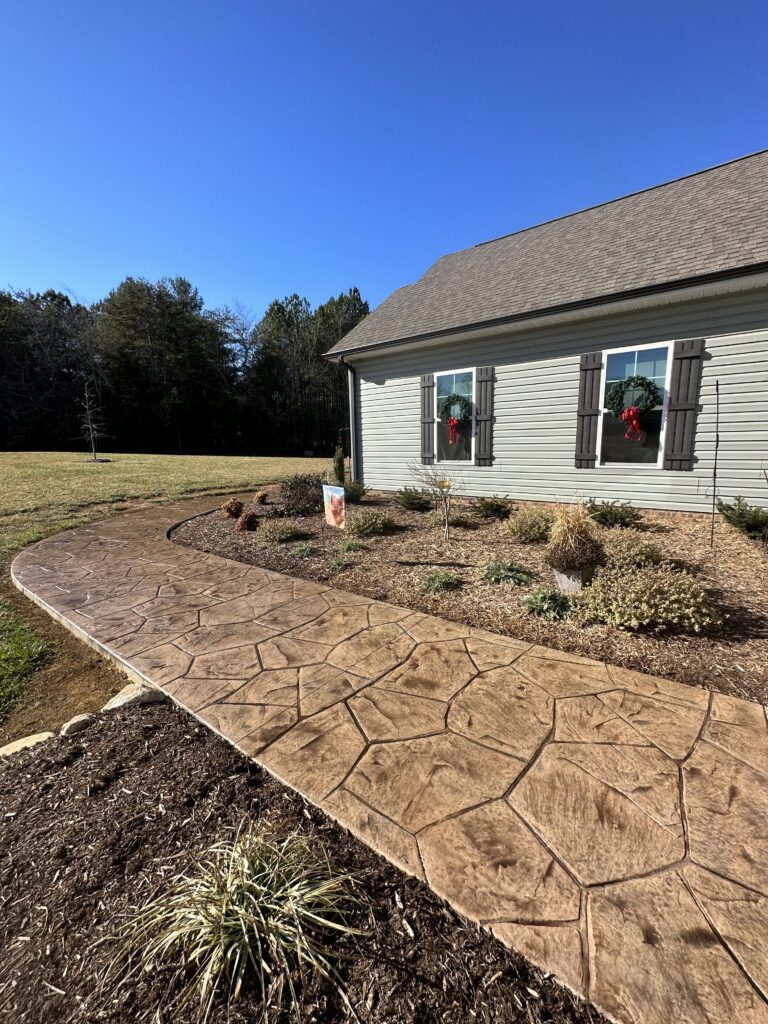 concrete sidewalk construction