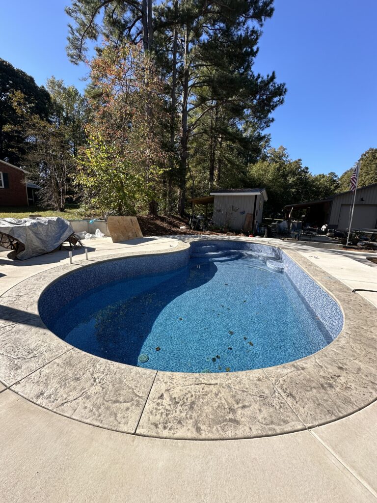 concrete pool deck construction