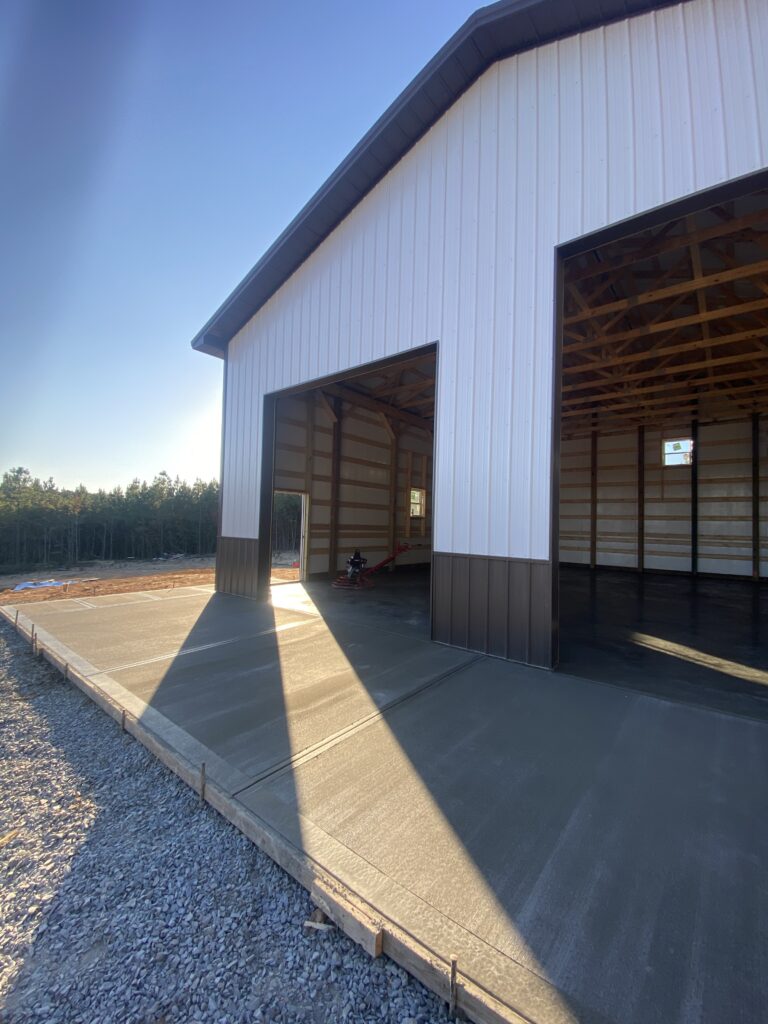 pole barn concrete floor